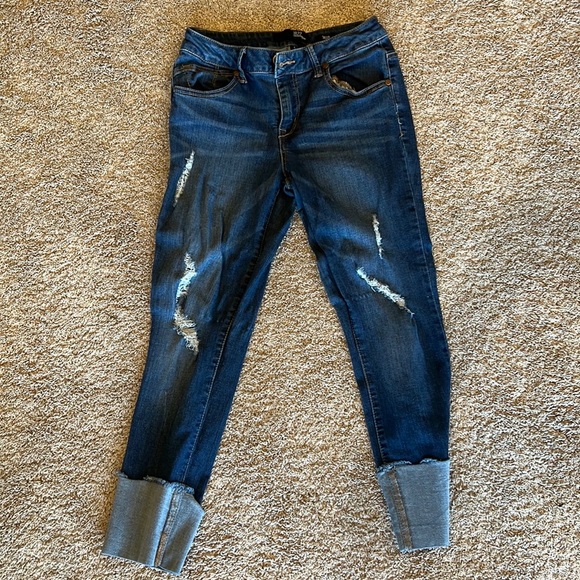 1822 Denim cuffed capri jeans size 4 - Picture 1 of 1